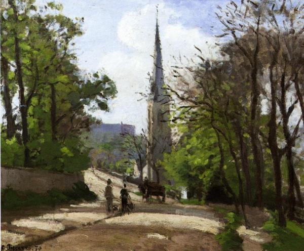 St. Stephen's Church, Lower Norwood by Camille Pissarro Oil Painting Reproductions