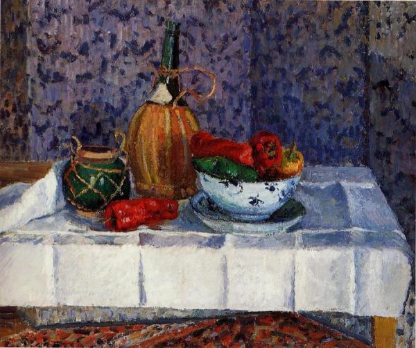 Still Life With Spanish Peppers by Camille Pissarro