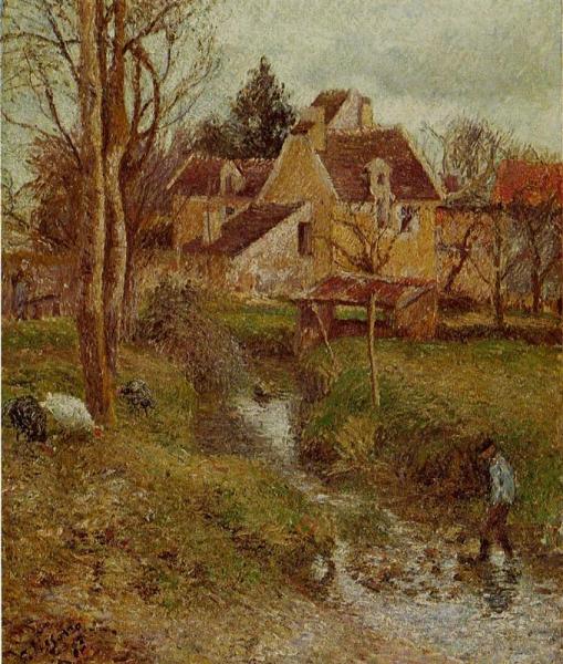 The Brook At Osny by Camille Pissarro