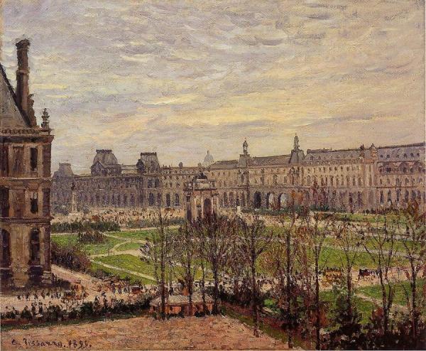 The Carrousel: Grey Weather by Camille Pissarro