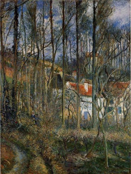 The Cote Des Boeurs At L'hermitage, Near Pontoise by Camille Pissarro