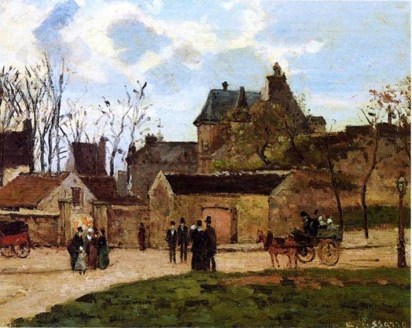 The Court House, Pontoise by Camille Pissarro Oil Painting Reproductions