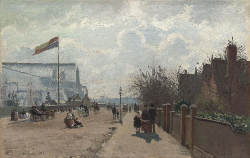 The Crystal Palace, 1871 by Camille Pissarro