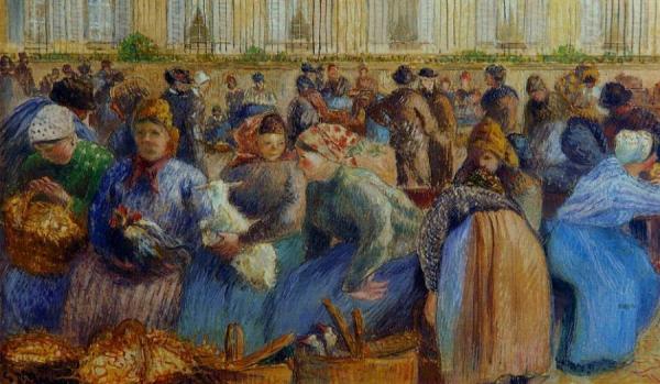 The Egg Market by Camille Pissarro