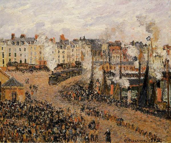 The Fishmarket, Dieppe by Camille Pissarro Oil Painting Reproductions