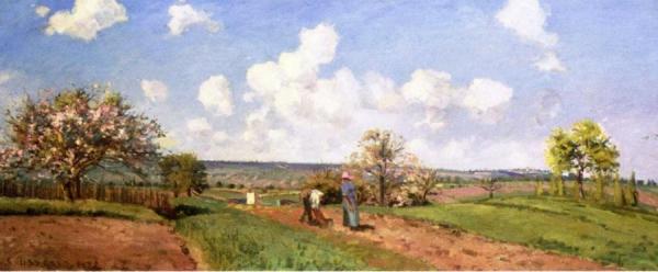 The Four Seasons: Spring by Camille Pissarro
