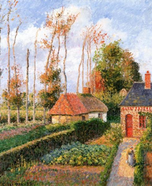 Camille Pissarro The Garden Of The Ango Manor, Varengeville, Sunset