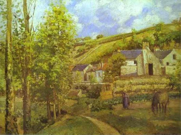 The Hermitage At Pontoise by Camille Pissarro