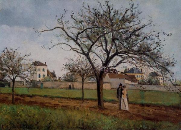 The House Of Pere Gallien, Pontoise by Camille Pissarro Oil Painting Reproductions