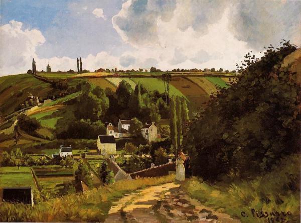 The Jallais Hills, Pontoise by Camille Pissarro Oil Painting Reproductions