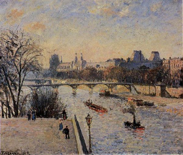 The Louvre by Camille Pissarro