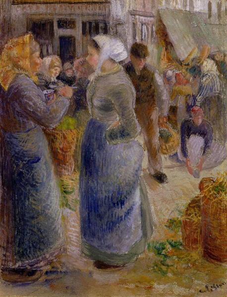 The Market by Camille Pissarro Oil Painting Reproductions