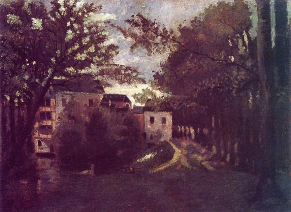 The Mill At La Roche Goyon by Camille Pissarro