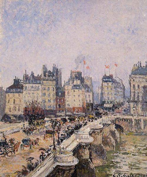 The Pont-neuf by Camille Pissarro