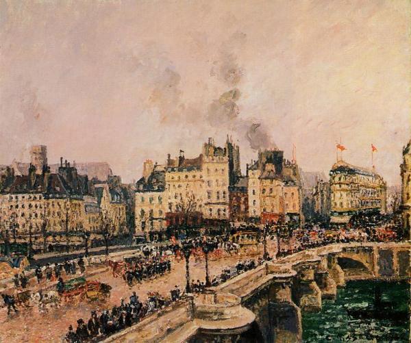 The Pont-neuf by Camille Pissarro