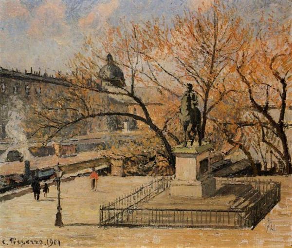 The Pont-neuf by Camille Pissarro