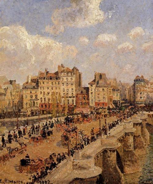 The Pont-neuf by Camille Pissarro