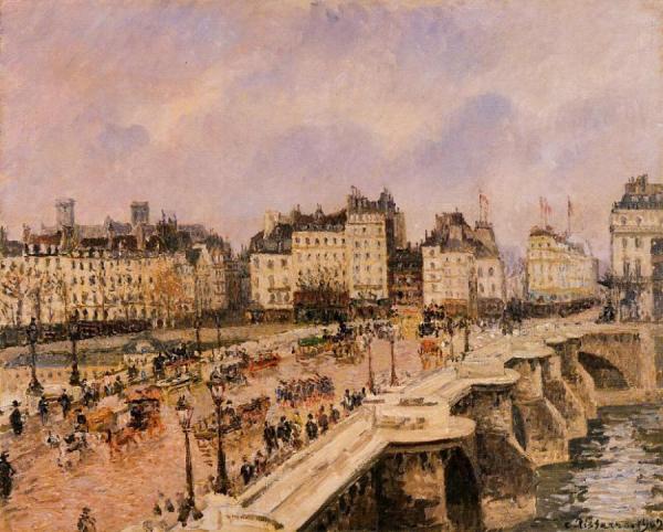 The Pont-neuf by Camille Pissarro Oil Painting Reproductions