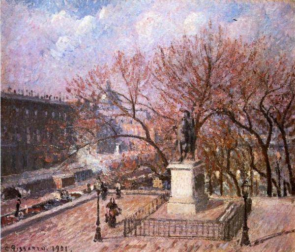 The Pont-neuf And The Statue Of Henri Iv by Camille Pissarro