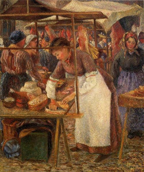 The Pork Butcher by Camille Pissarro
