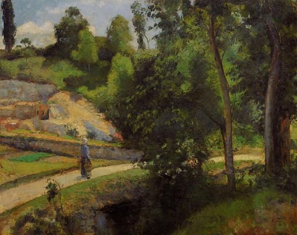 The Quarry, Pontoise by Camille Pissarro
