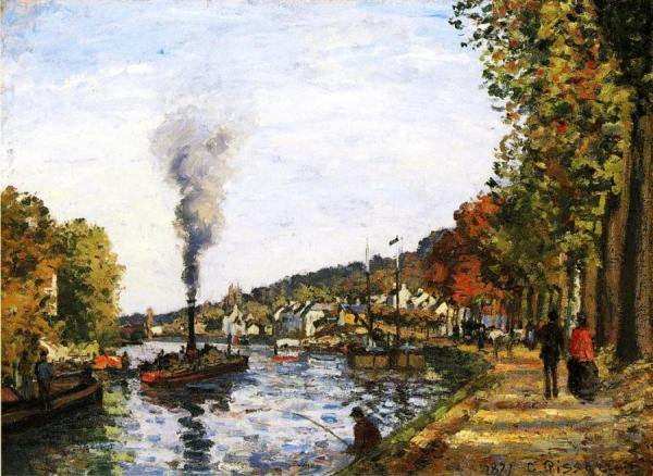 The Seine At Marly by Camille Pissarro