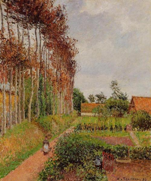 The Steading Of The Auberge Ango, Varengeville by Camille Pissarro