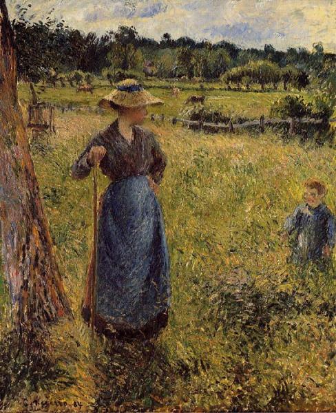 The Tedder by Camille Pissarro
