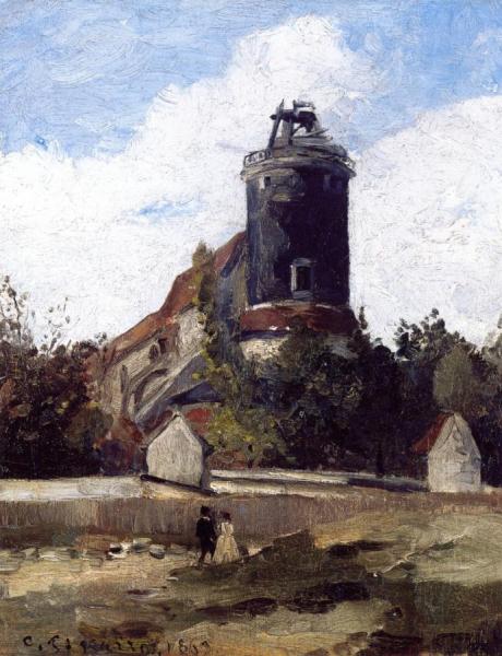 The Telegraph Tower At Montmartre by Camille Pissarro