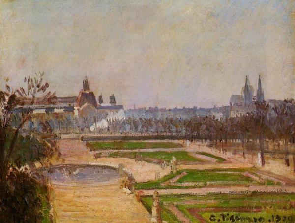 The Tuileries And The Louvre by Camille Pissarro