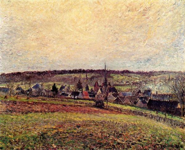 The Village Of Eragny by Camille Pissarro