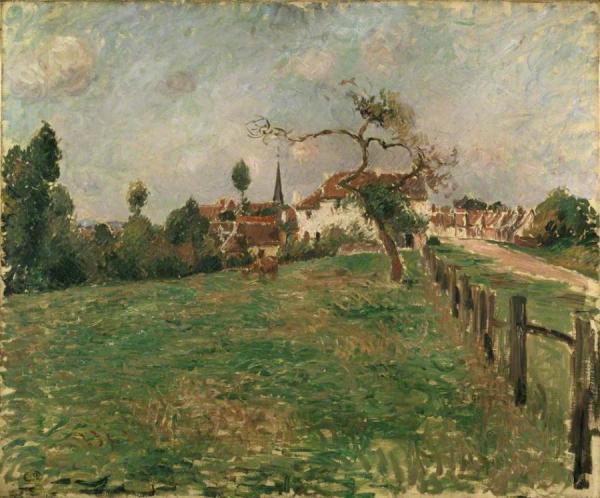 The Village Of Eragny by Camille Pissarro Oil Painting Reproductions
