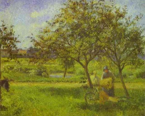 The Wheelbarrow by Camille Pissarro