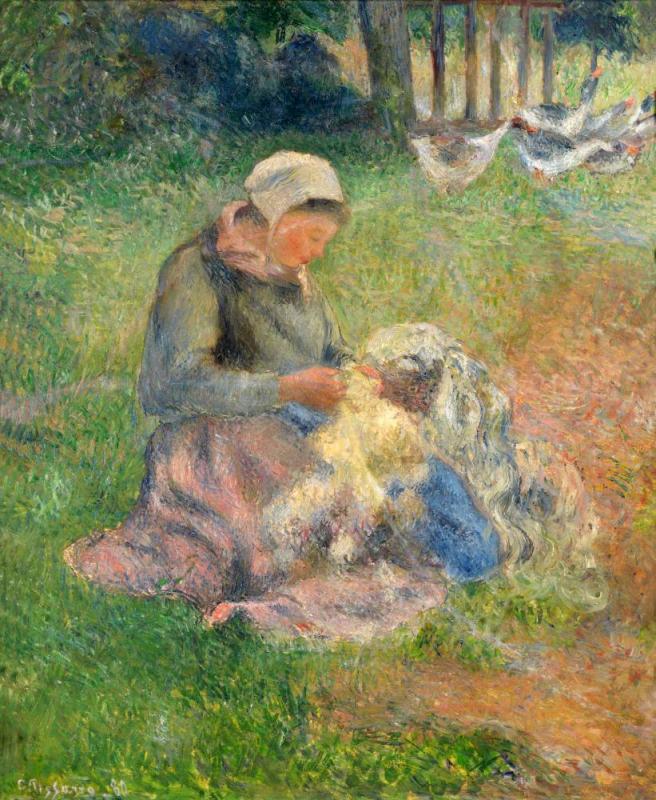 The Wood-carder by Camille Pissarro Oil Painting Reproductions