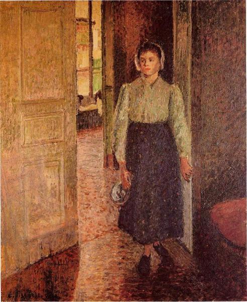 The Young Maid by Camille Pissarro