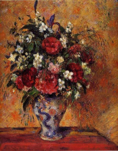 Vase Of Flowers by Camille Pissarro
