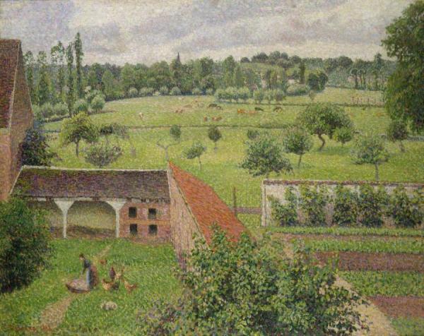 View From My Window, Eragny-sur-epte by Camille Pissarro