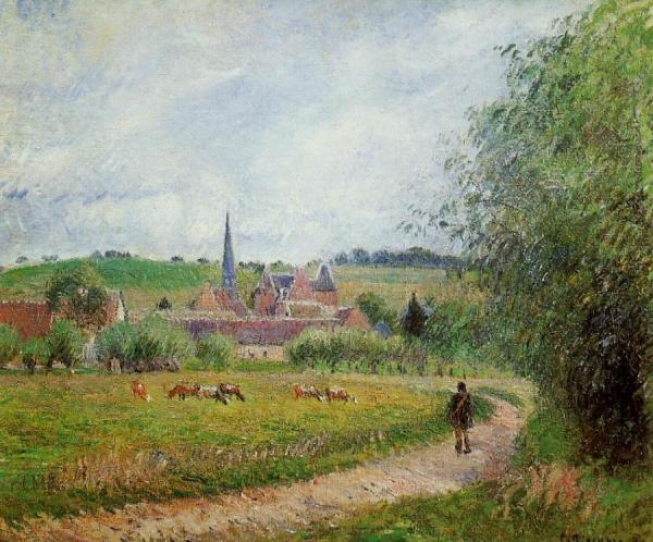 View Of Eragny by Camille Pissarro