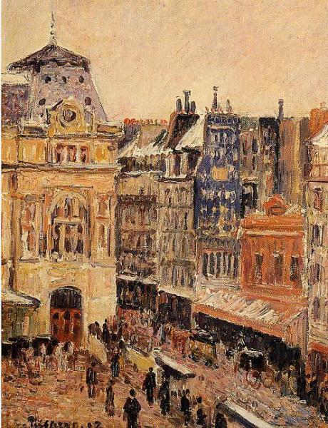 View Of Paris, Rue D'amsterdam by Camille Pissarro Oil Painting Reproductions