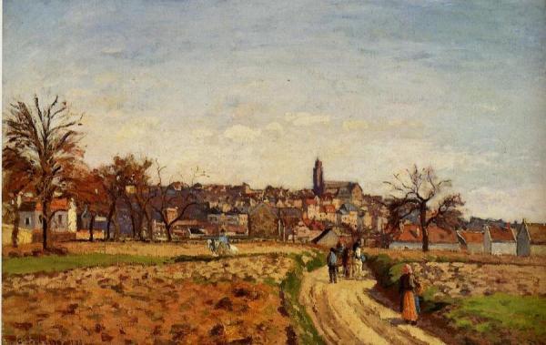 View Of Pontoise by Camille Pissarro