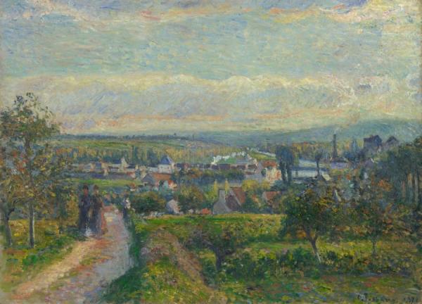 View Of Saint-ouen-l'aumone by Camille Pissarro