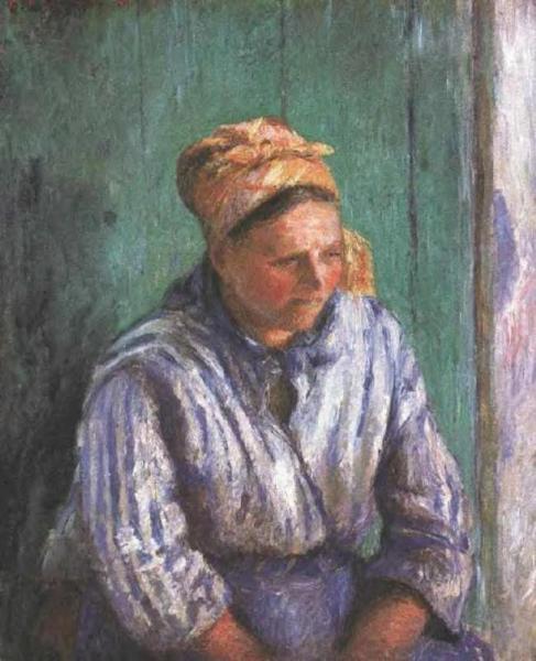 Washerwoman Study by Camille Pissarro