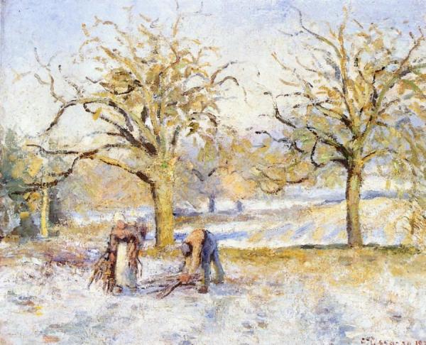Camille Pissarro Winter Landscape
