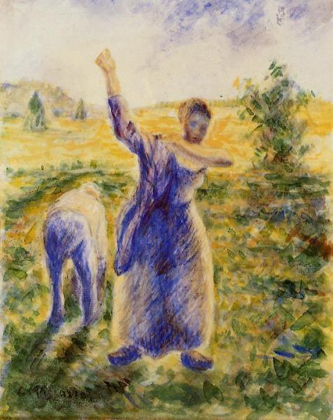 Workers In The Fields by Camille Pissarro