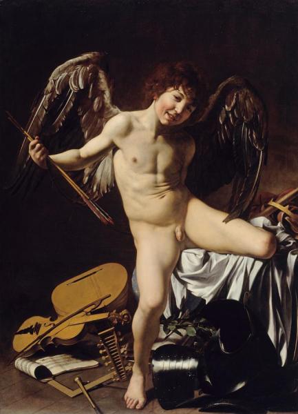 Cupid As Victor by Caravaggio Oil Painting Reproductions