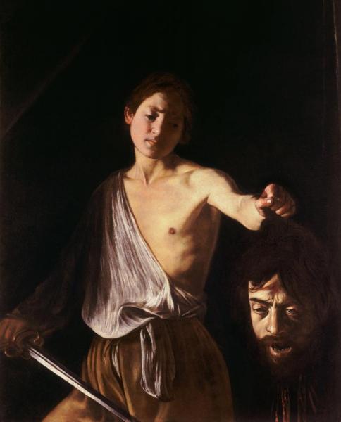 David With The Head Of Goliath by Caravaggio Oil Painting Reproductions