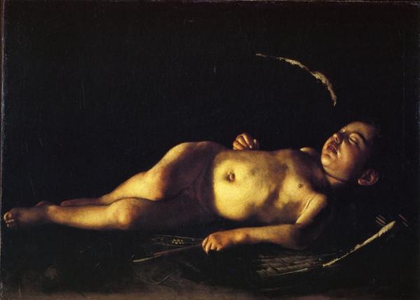 Sleeping Cupid by Caravaggio