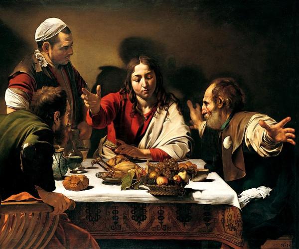Supper At Emmaus by Caravaggio