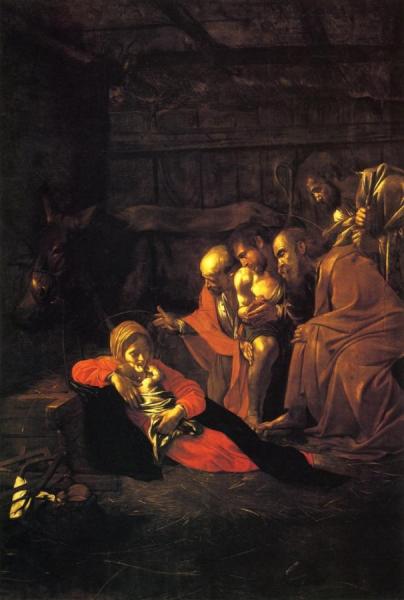 The Adoration Of The Shepherds by Caravaggio