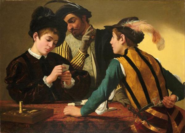 The Cardsharps by Caravaggio
